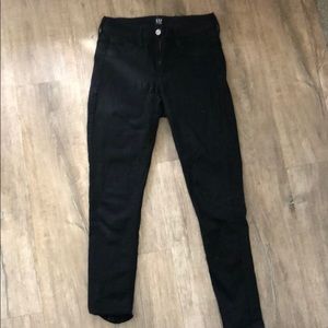 Gap Straight Leg Black Jeans Size 27